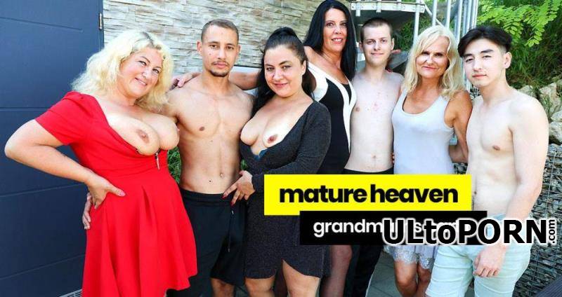 GrandMams.com, AdultPrime.com: Agnes Blonde, Claudia Xenia Nice, Eva Tittie, Christina Santes - Mature heaven on earth Part 1 [1.81 GB / FullHD / 1080p] (Group Sex)