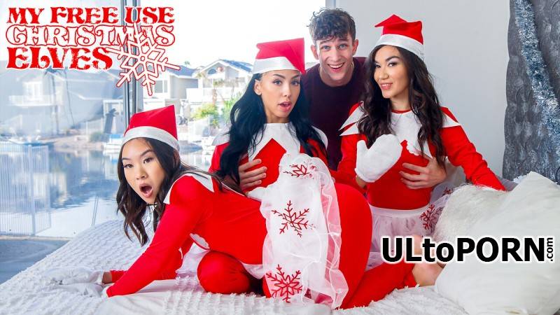 StepSiblingsCaught.com, Nubiles-Porn.com: Bianca Bangs, Kimmy Kimm, Sawyer Cassidy - My Free Use Christmas Elves - S28:E2 [2.44 GB / FullHD / 1080p] (Foursome)